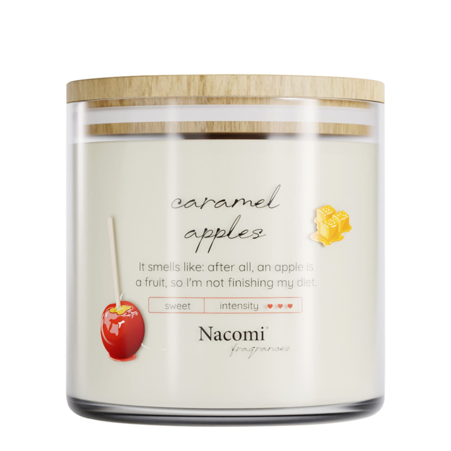 Candela di Soia alla Mela Caramellata Nacomi - Shop Online NuvoleBlu